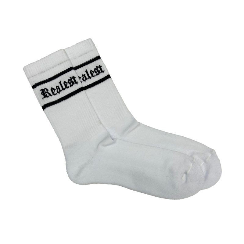 White Realest Socks